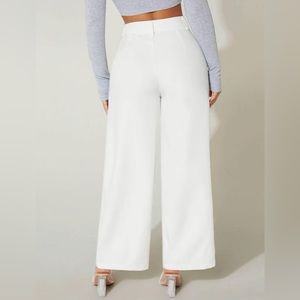 Petite High Waist Wide Leg Pants.
